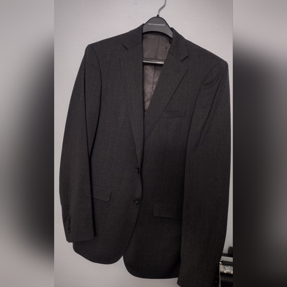 Calvin Klein Charcoal Blazer and Pant Suit